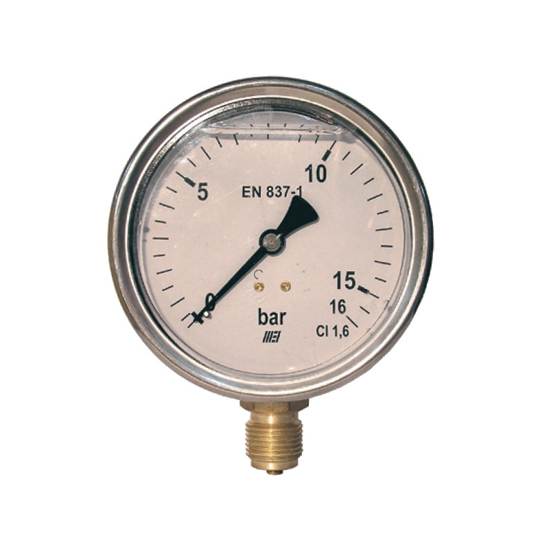 MANOMETRO GLICERINA 0-16