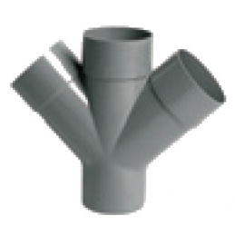 DERIVACION DOBLE PVC DE 1