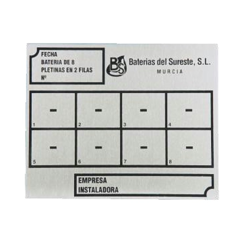 PLACA CLASIFICACION 12X2