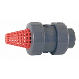 VALVULA PIE PVC DE 75 EQU