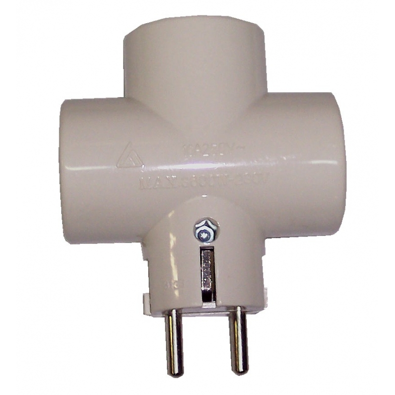 ENCHUFE TRIPLE C/TIERRA (