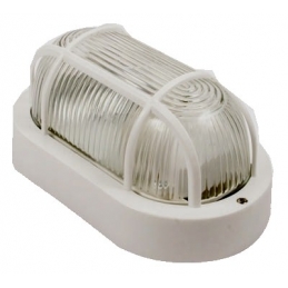 PLAFON OVALADO REJILLA BL