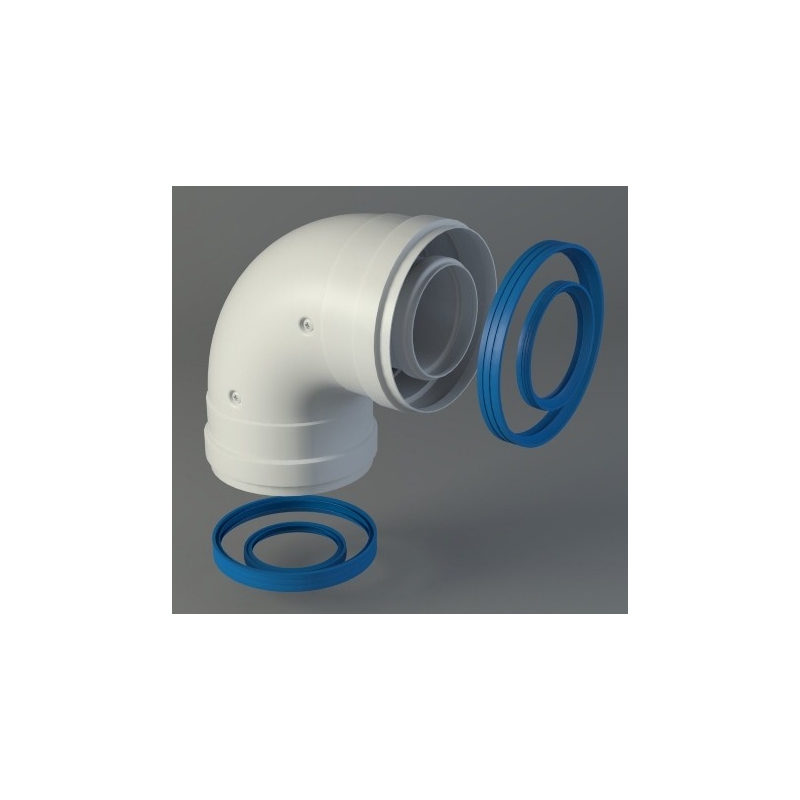 CODO COAXIAL DE 60/100 DE