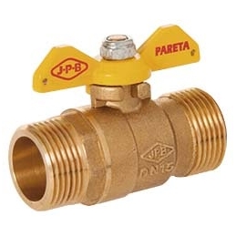 LLAVE GAS PN5 M/M 3/4 MARIPOSA